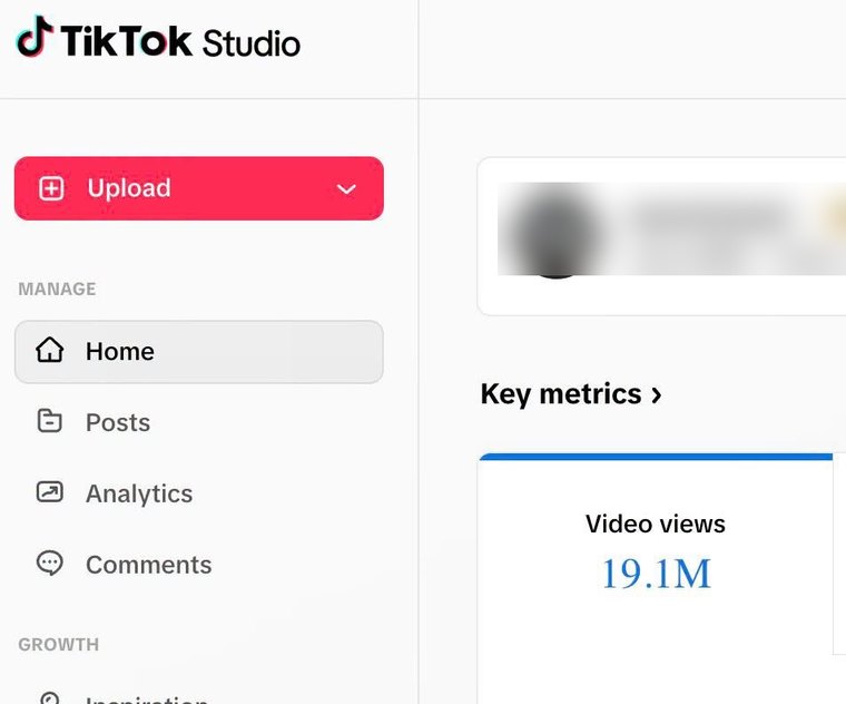 TikTok Studio: 19.1M video views